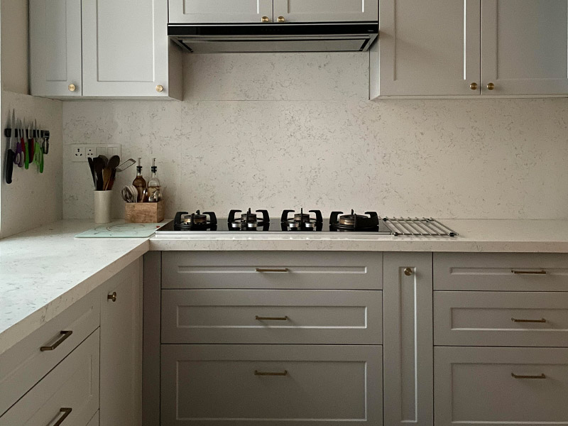 White Aesthetic Kitchen Corner - Beautiful Homes